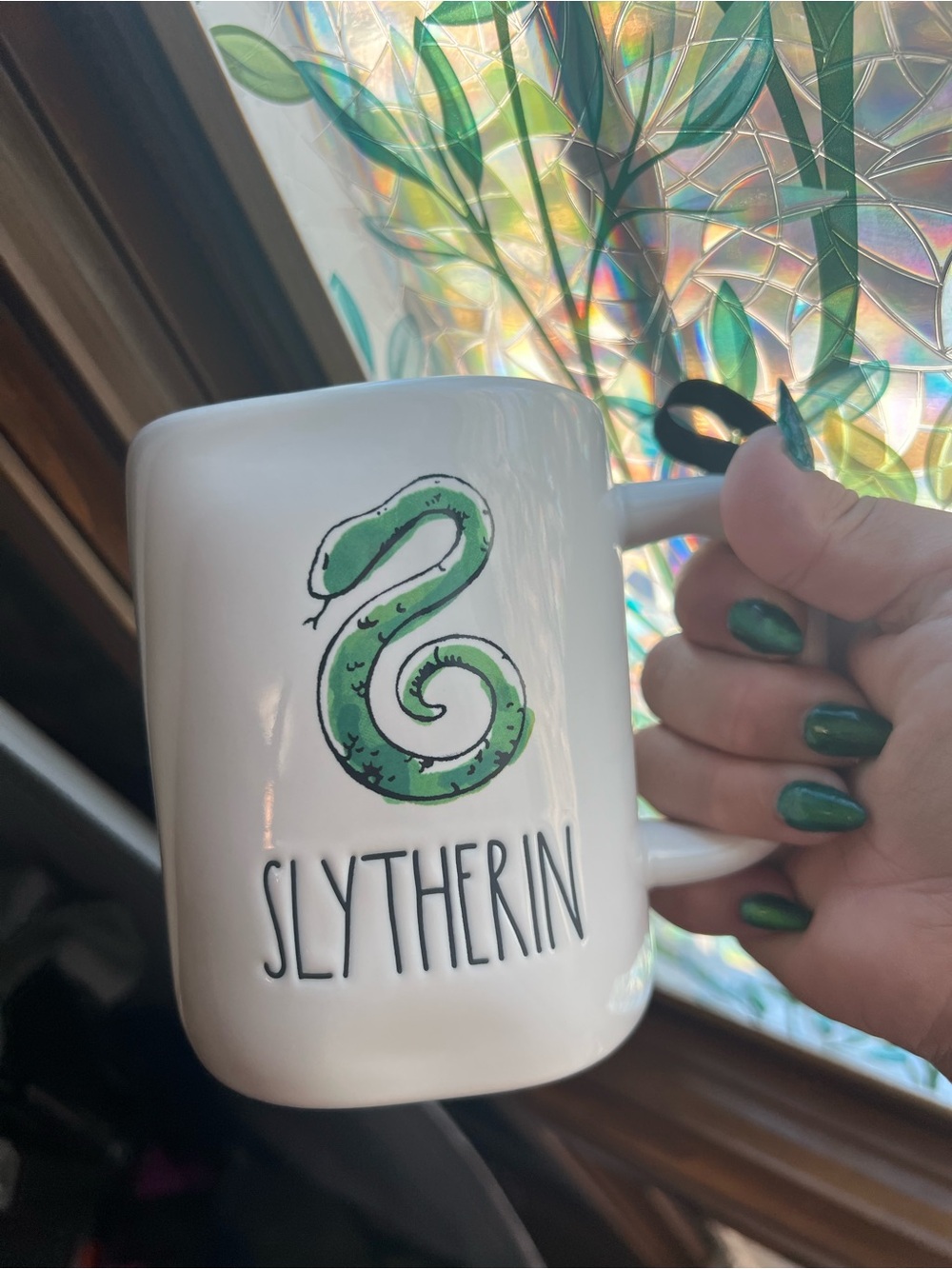 Slytherin Green Snake Ceramic Mug - Licensed Fan Style